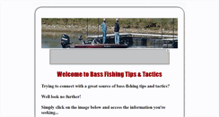 Desktop Screenshot of bassfishingtips-tactics.com